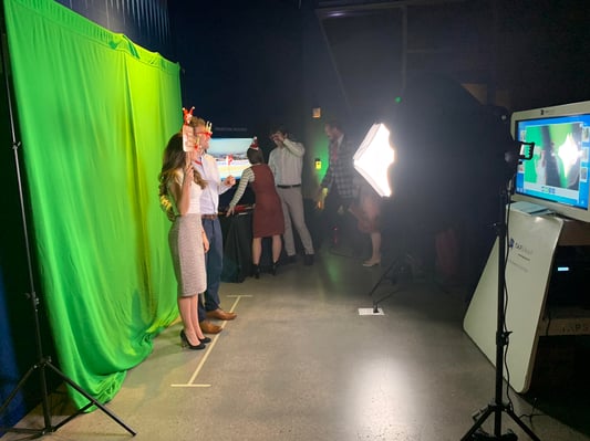 Behind the Scenes Green Screen photo