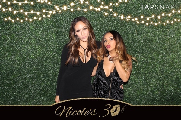 Melissa and Snooki in the photo booth 