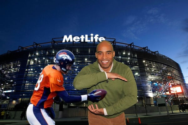 Tiki Barber using TapSnap 