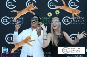 Flying cats digital props photo booth rental