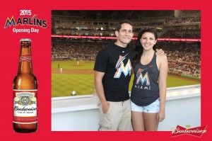 TapSnap 1029 at opening day for the Miami Marlins