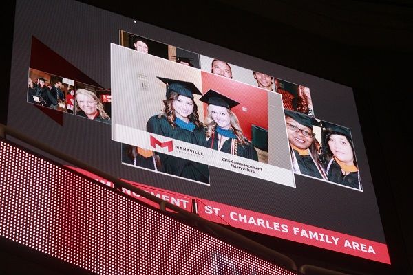 photo booth at Maryville University’s Commencement