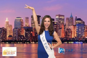 Miss New York at the Team Heroes charity event