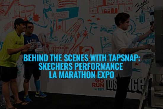 photo booth at skechers performance LA marathon 2017