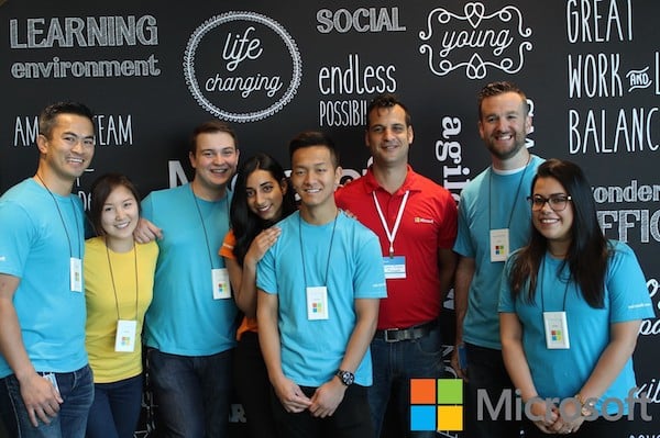Photo booth at microsoft opening in Vancouver