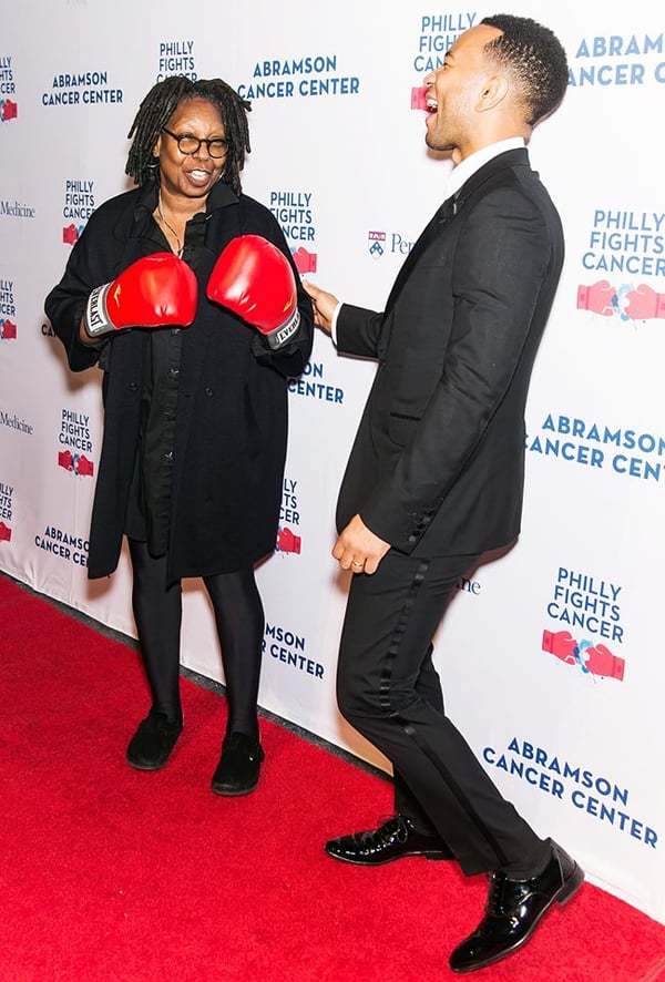 Whoopi Goldberg and John Legend Philly Fights Cancer 